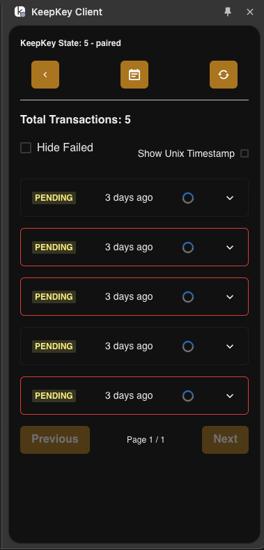 Track Your Transactions